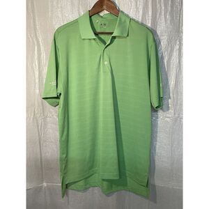 Adidas Golf ClimaCool Green Performance‎ Polo Shirt Size L